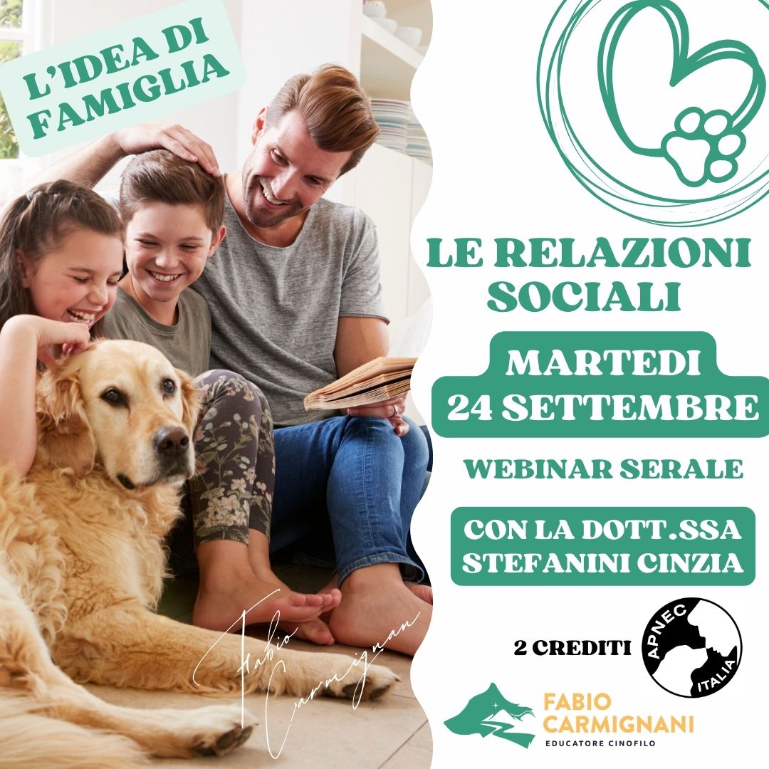 Webinar cinofilo - Le relazioni sociali